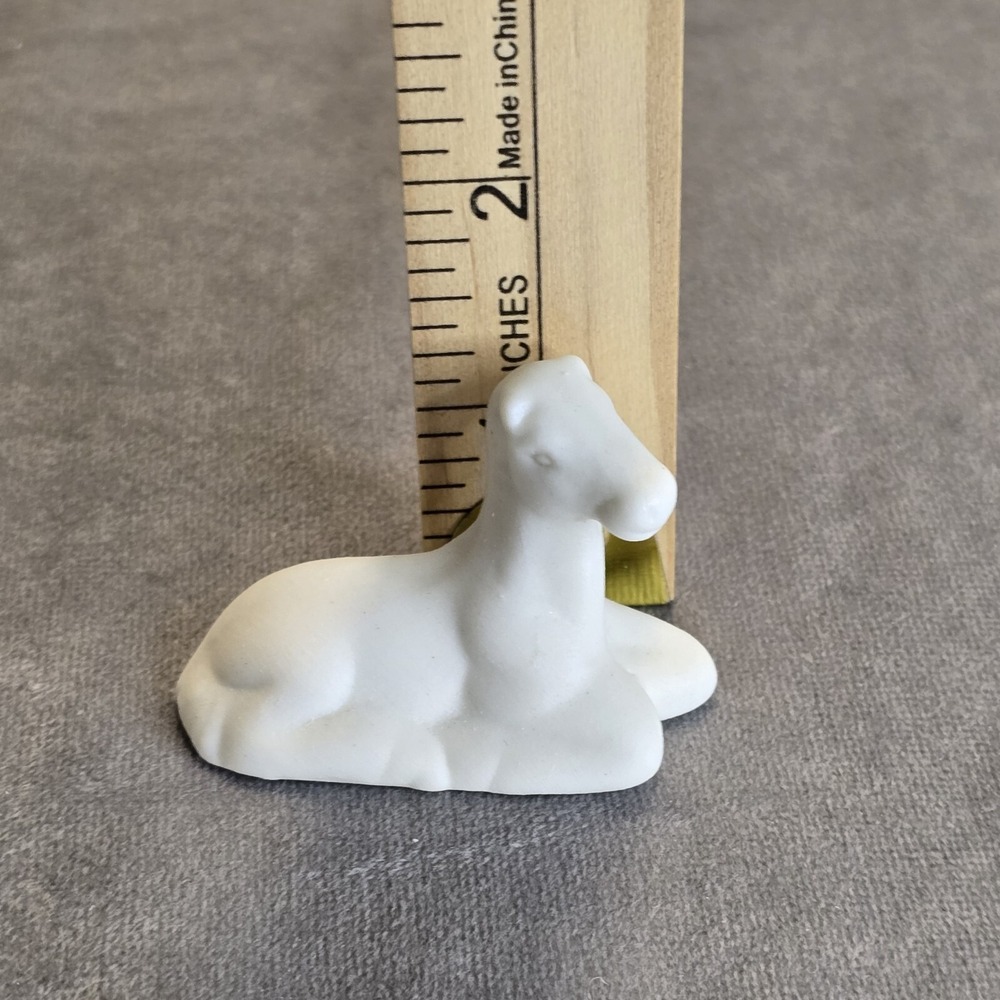 Jade Collection Porcelain Christmas Nativity Donkey Figure Ceramic Vintage - Picture 7 of 8